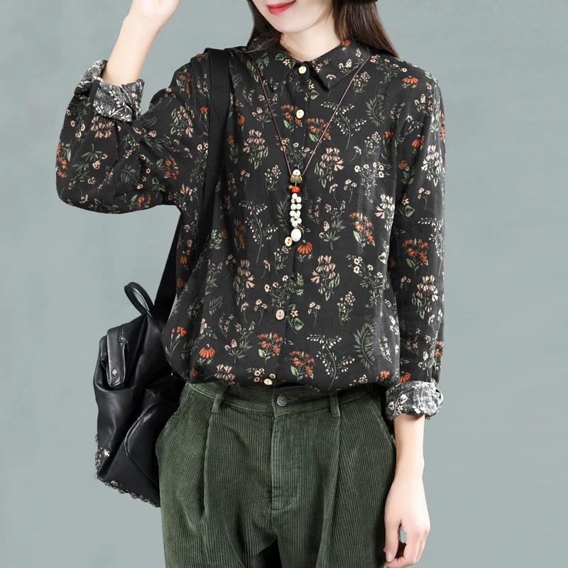 Зимняя Блузка в стиле ретро Женская облегающая теплая рубашка с подкладкой Новые