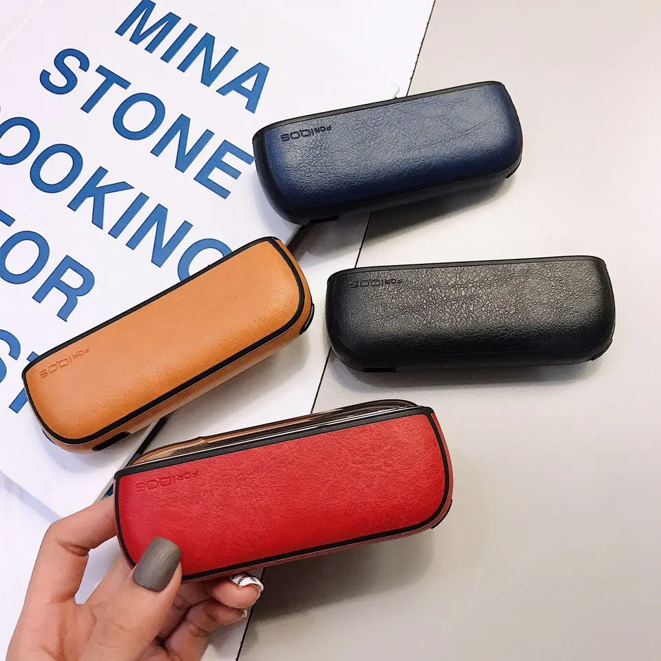 Однотонный чехол для IQOS 3 из искусственной кожи 0 переноски аксессуары