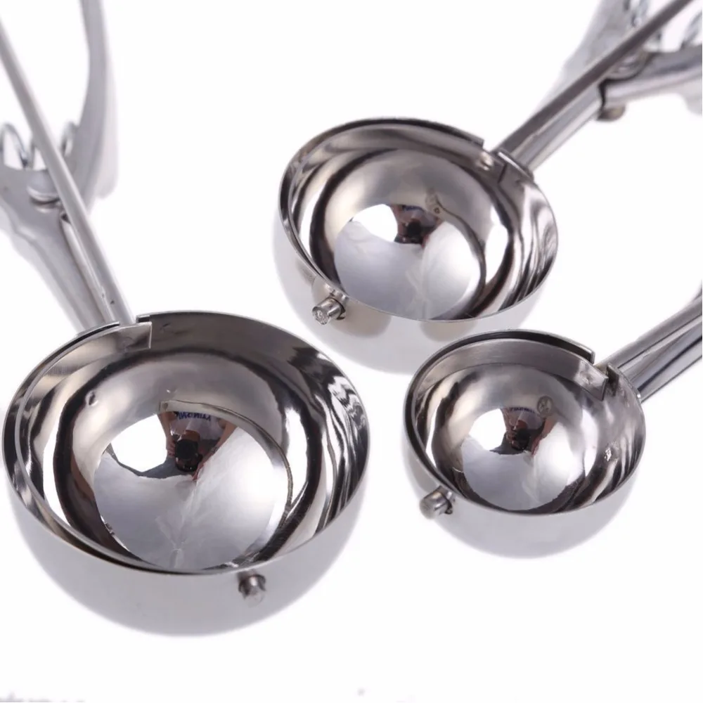 3 шт./компл. Мода мороженое Scoop Нержавеющая сталь Кухня Маш Картофель совки стеки