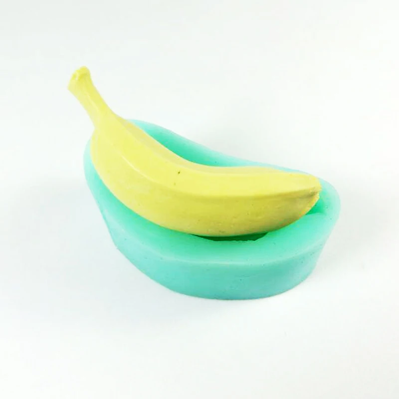 Силиконовая форма искусственная для мыла в форме банана короткие или длинные