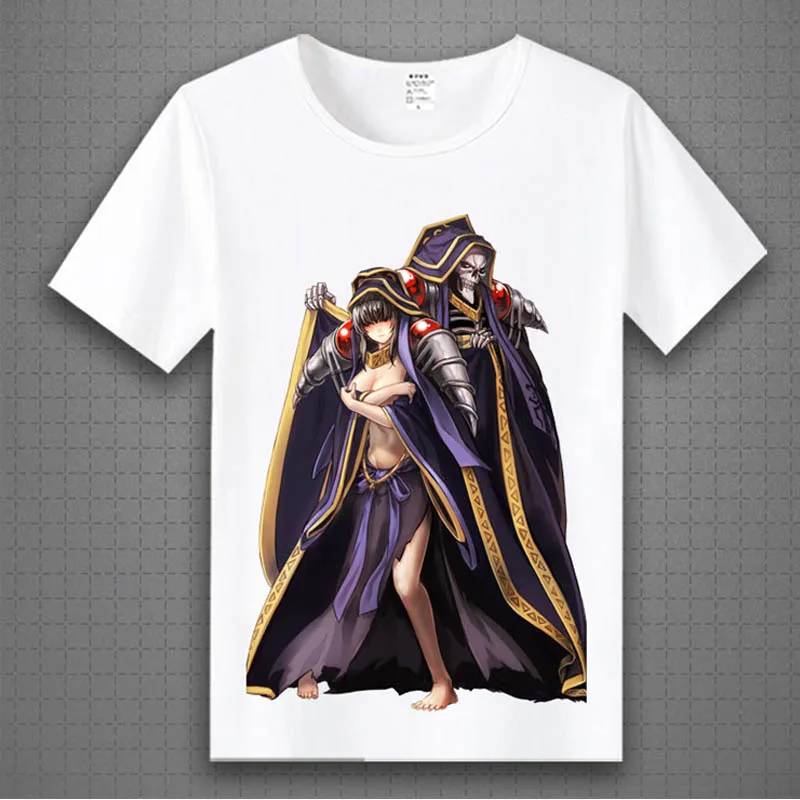 Cosroad Overlord футболка Ainz Ooal платье Косплей Костюм Albedo взрослая с коротким рукавом