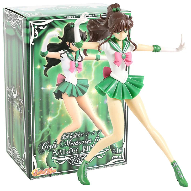 Sailor Jupiter box Сейлор Мун девушки воспоминания серии Морячка Цукино Усаги Венера Марс Юпитер МЕРКУРИЙ ПВХ фигурка Коллекционная модель игрушки - Цвет: Sailor Jupiter box