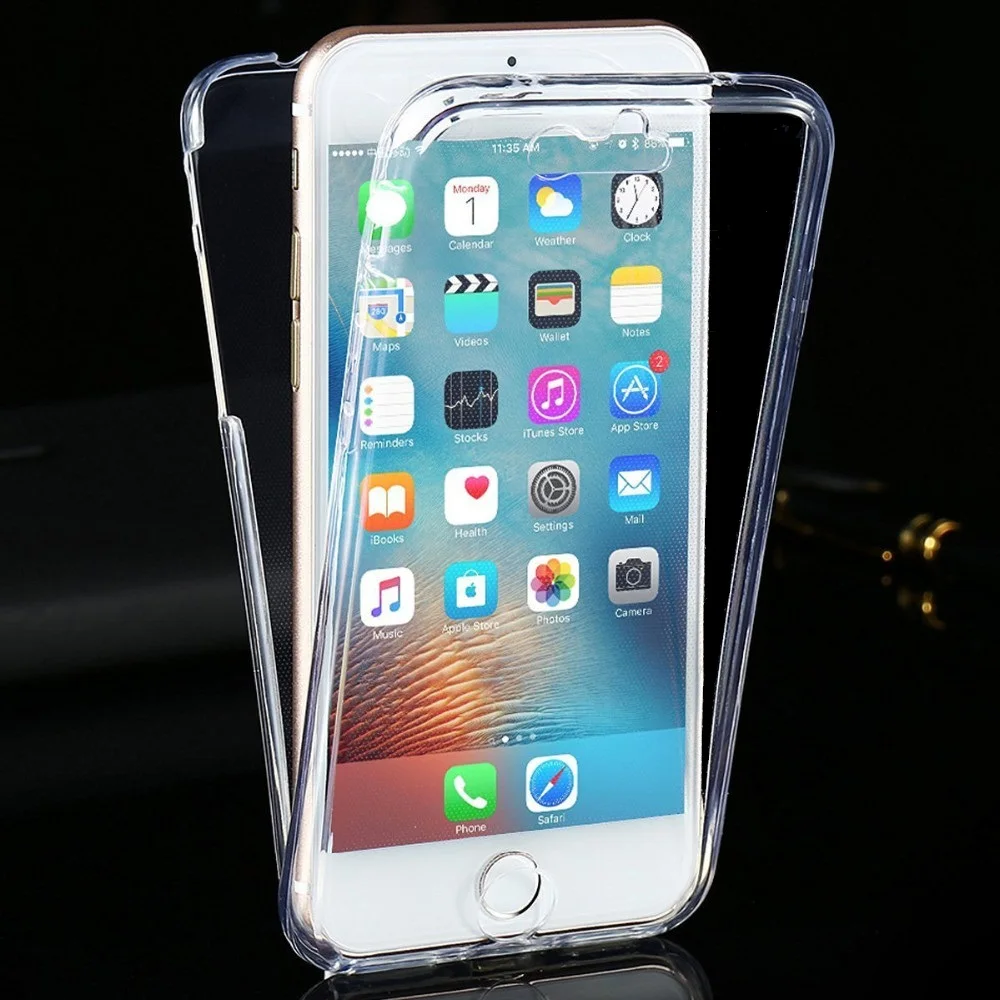 (4 7 дюйма) Прозрачный чехол с кристальным прикосновением для Apple iPhone мягкий