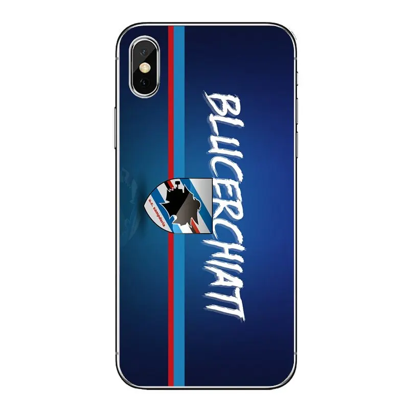 For Xiaomi Mi A1 A2 5X 6X 8 lite SE Pro Max Mix 2 2S 3 Mi5 Mi5S Sampdoria Genua Football Logo Soft Transparent Cases Covers |