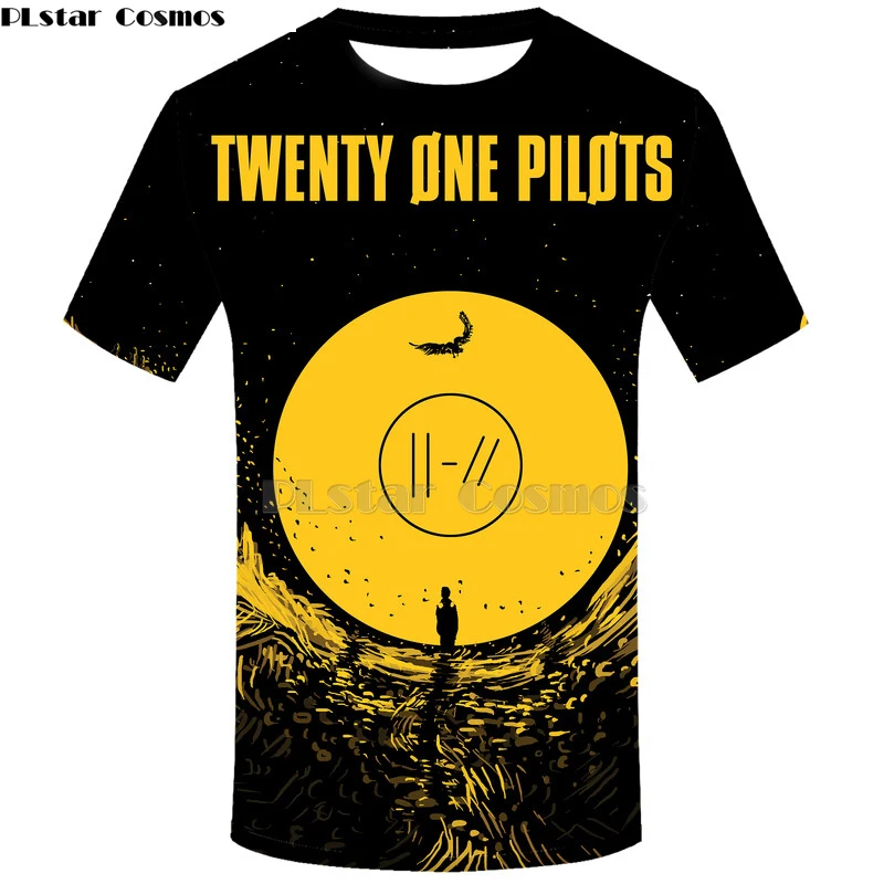 Футболка Twenty one pilots, Мужская 3D футболка, harajuku, топ, хип-хоп, Мужская футболка, уличная одежда, топы, модная мужская одежда, футболка