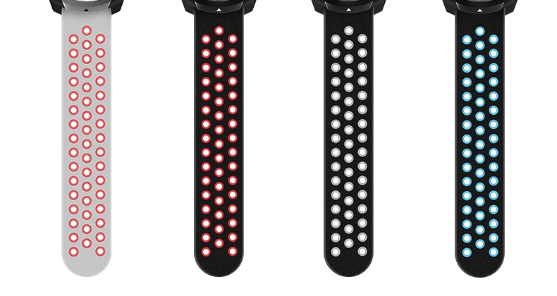 20 мм/22 мм силиконовые браслеты для Ticwatch 1/2/Ticwatch pro ремешок Двухцветный силиконовый ремешок Ticwatch E спортивный ремешок