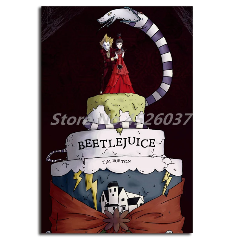 Настенная картина по мотивам фильма Beetlejuice плакат и печать на холсте