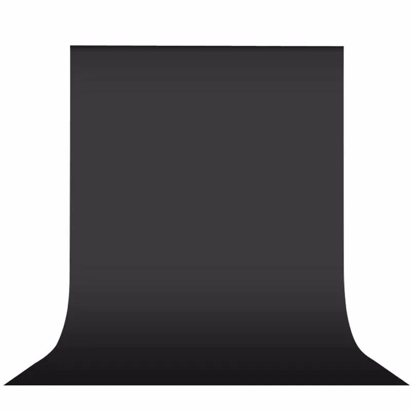 Black 2x3 м фотографии Задний план Экран хлопок муслин Chroma Key фотографическое фон для студии реквизит для фотосессии черный зеленый белый - Цвет: Black