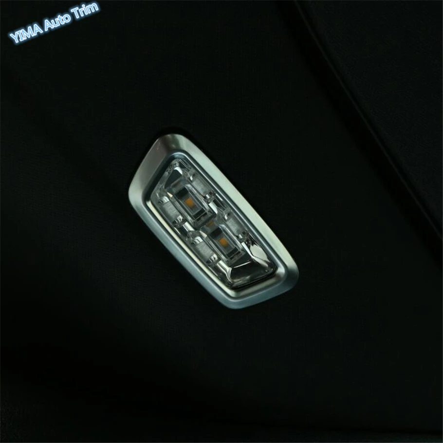 

Lapetus Auto Styling Rear Trunk Tail Reading Lights Lamp Cover Trim Fit For Mercedes Benz GLC X253 2016 - 2019 ABS Pearl Chrome