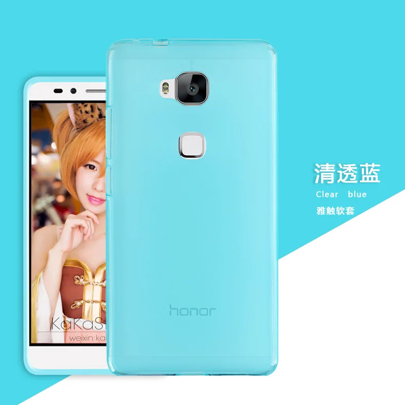 High Quality Soft Matte Pudding TPU Gel Silicone Rubber Case Cover For Huawei Honor 5X |