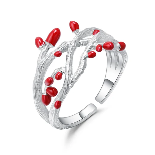 Women GEM'S балетное 925 пробы, серебряное, ручной работы, регулируемое, Открытое кольцо, хорошее ювелирное изделие, натуральное, креативное, массивное дерево, кольца для купона - Цвет камня: Women