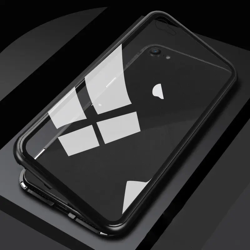 Магнитный металлический чехол XSKEMP 360 для Apple iPhone XS Max XR прозрачный телефона