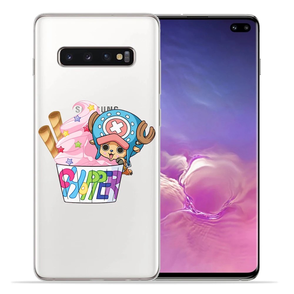 Одна деталь для крышки samsung Galaxy S9 S10 S8 плюс S7 S6 край чехол японского аниме коллаж Луффи Coque основа чехол для телефона - Цвет: 06