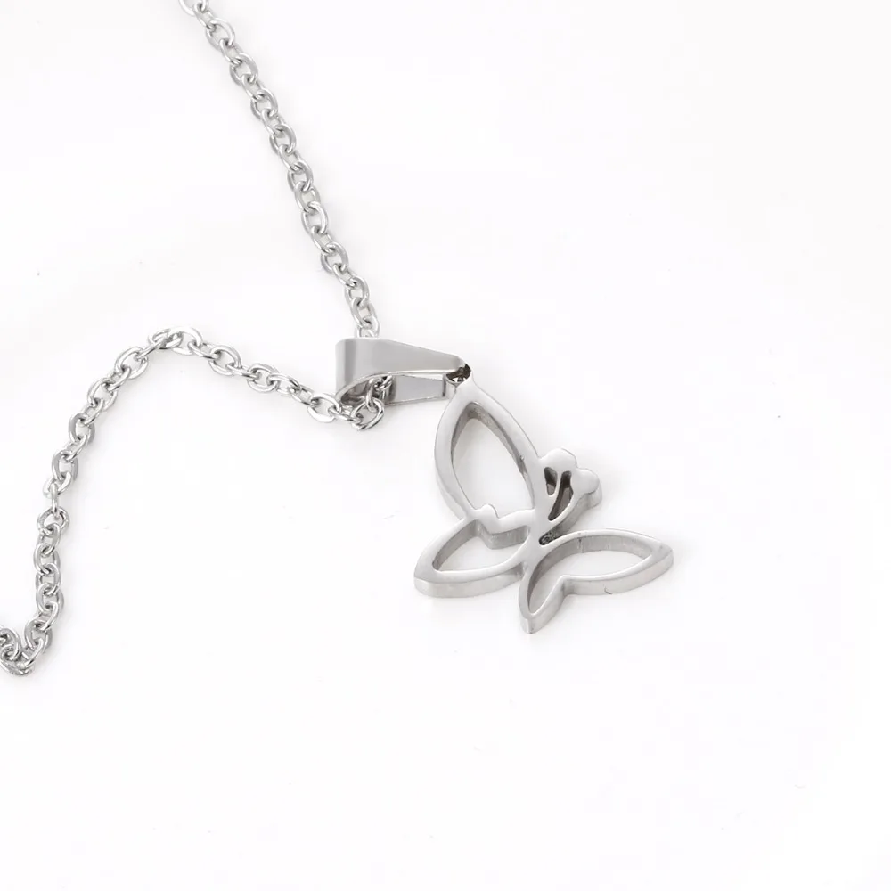 Everfast 1 шт. милый маленький бабочка кулон о цепи Чокеры Подвески насекомых Bijoux