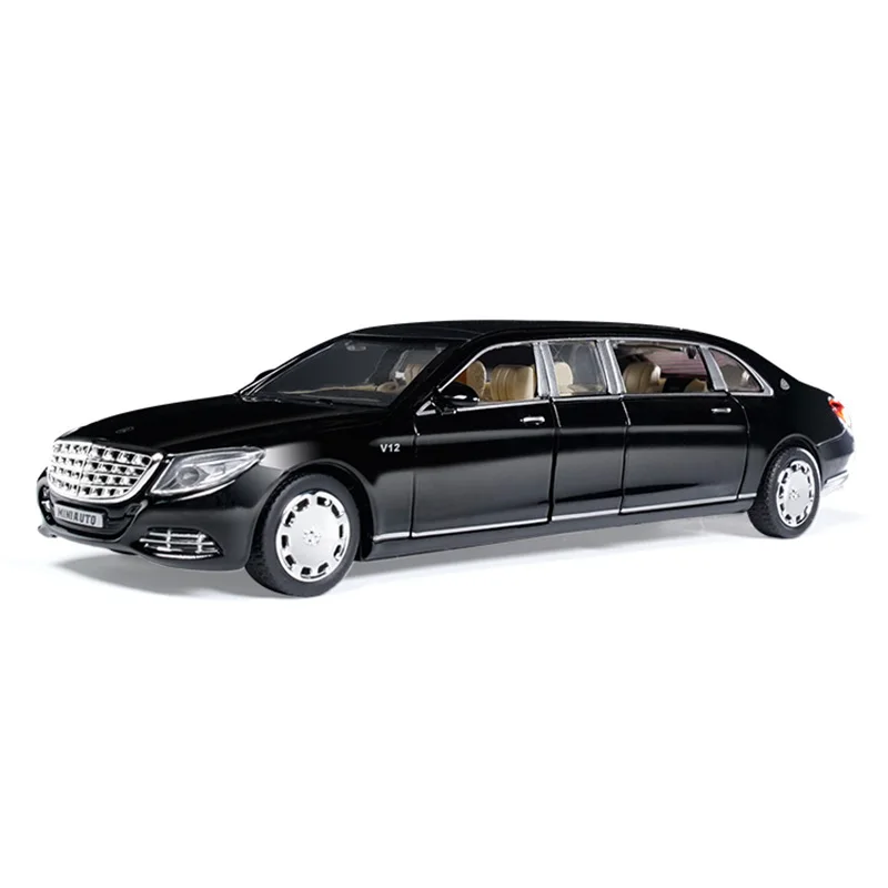 KIDAMI 1:32 литая под давлением модель Maybach S600 пикап игрушки для детей звуковой светильник MINIAUTO модель автомобиля коллекция подарок