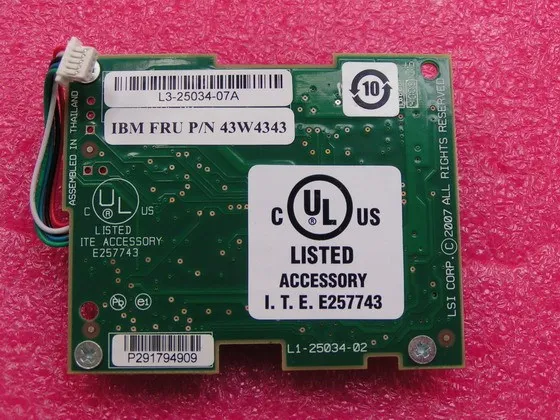 Адаптер RaidStorage Server Aid 43W4343 L3 25034 07A|board board|board pcbboard battery |