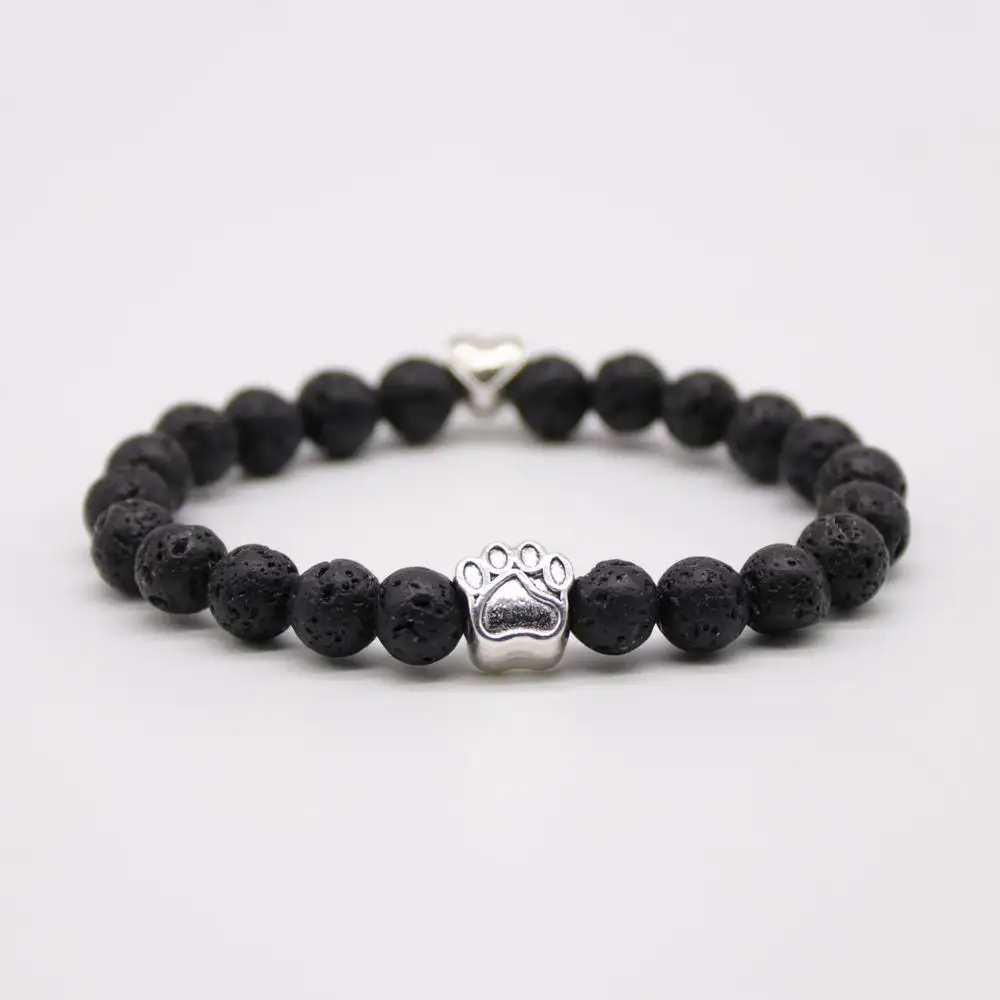 BLINGPAW Новый кошачья и собачья лапка бисер из полудрагоценного камня животного