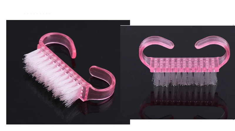 50 шт./лот для сора от Пластик Маникюр чистый кисточка ногтей инструменты розовый