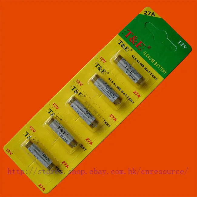 Щелочная батарея 5 x 27A MN27 12 В|12v alkaline battery|alkaline battery12v |