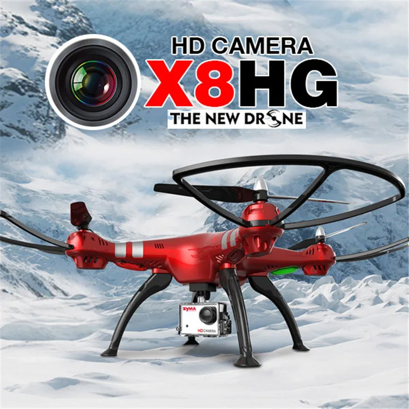 Syma X8HG Профессиональный беспилотник с 8-мегапиксельной HD камерой высота удержания Безголовый режим сопротивление ветра 2,4 г 4CH 6 оси RC Квадрокоптер RTF