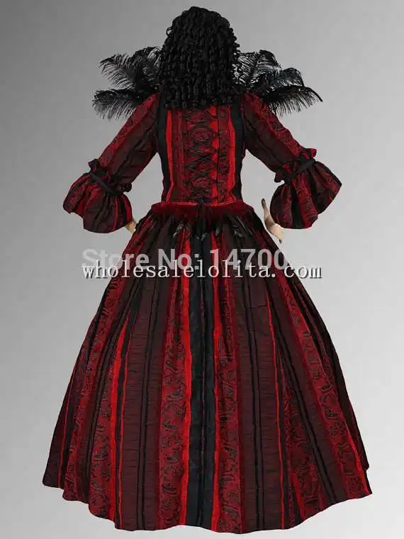 Винно красное платье в викторианском стиле эпохи Возрождения лиф ручной работы с