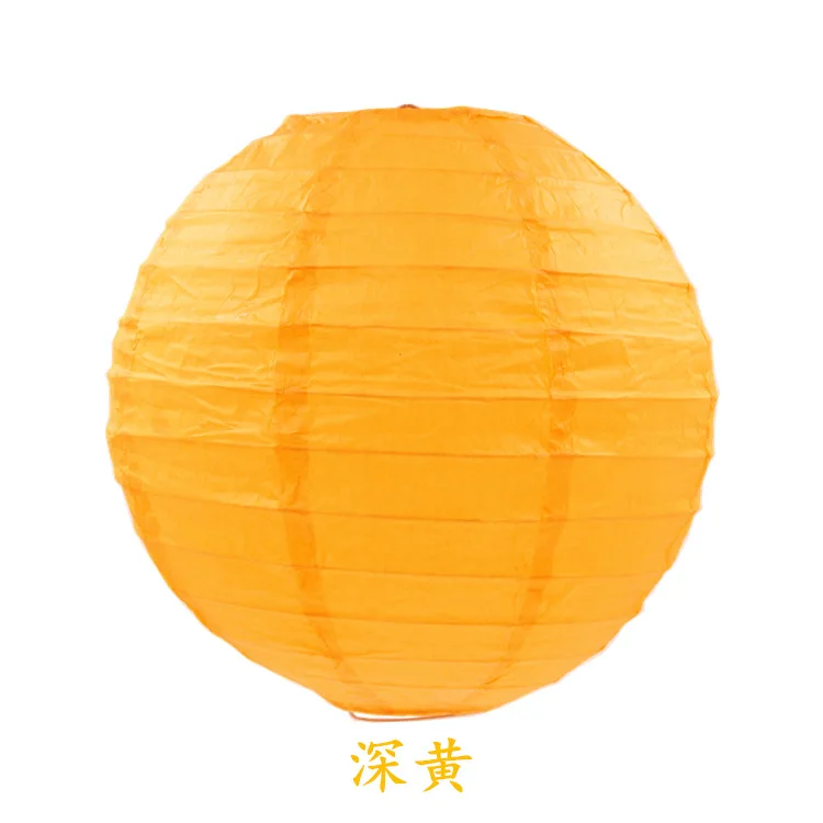 dark yellow " 8" 1" 12" 1" 16" Китайский бумажный фонарь детский сад DIY картина лампион Свадьба Рождество Вечеринка шары для украшения - Цвет: dark yellow