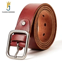 fajarina mens designer quality pin clasp buckle design retro styles belt pure solid geunine leather belts men jeans n17fj319