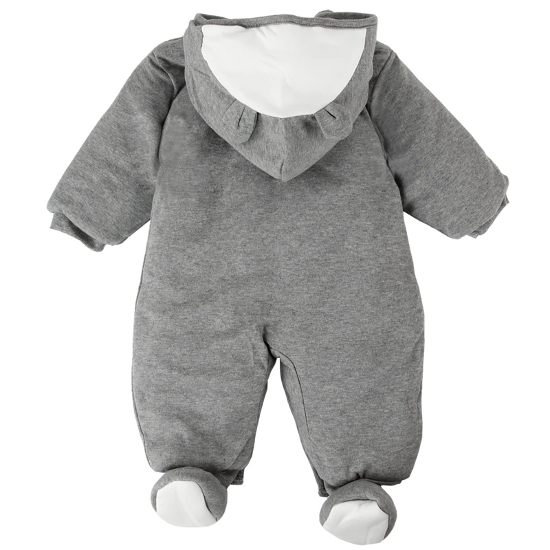 

Newborn Clothes baby rompers one-piece thick hooded warm in autumn winter romper animal style Totoro for girl boy