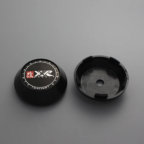 xxr black cap KOM 4 шт. 65 мм advan гоночный Центр Колпачки хром/черный колпачок ступицы колеса для enkei диски xxr логотип ssr gtx01 gtv01 зажим 60 мм/2,36 дюйма - Цвет: xxr black cap