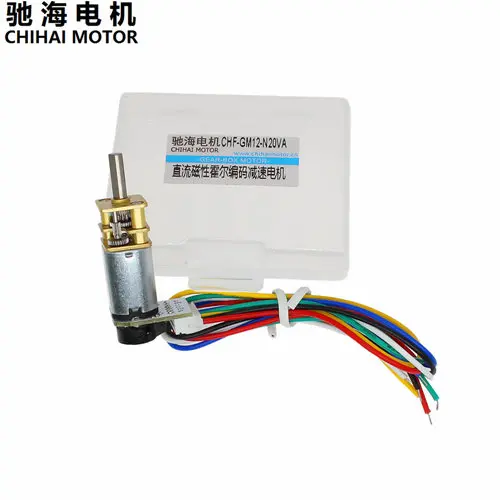 Chihai мотор CHF-GM12-N20VA постоянного тока 6 в 12 В 7PPR энкодер мотор редуктор карбоновая щетка мотор-редуктор DC мотор-редуктор популярный