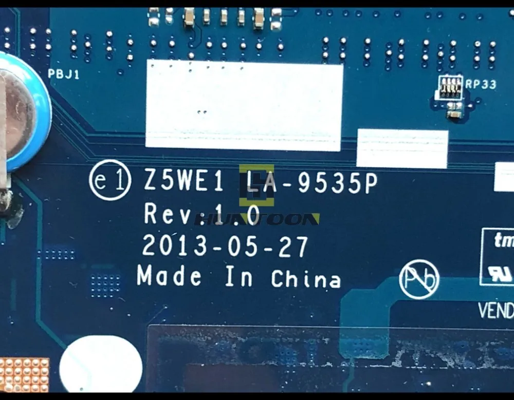 Высококачественная материнская плата Z5WE1 для ноутбука ACER Aspire LA-9535P E1-570 NBMEP11003 SR0XL