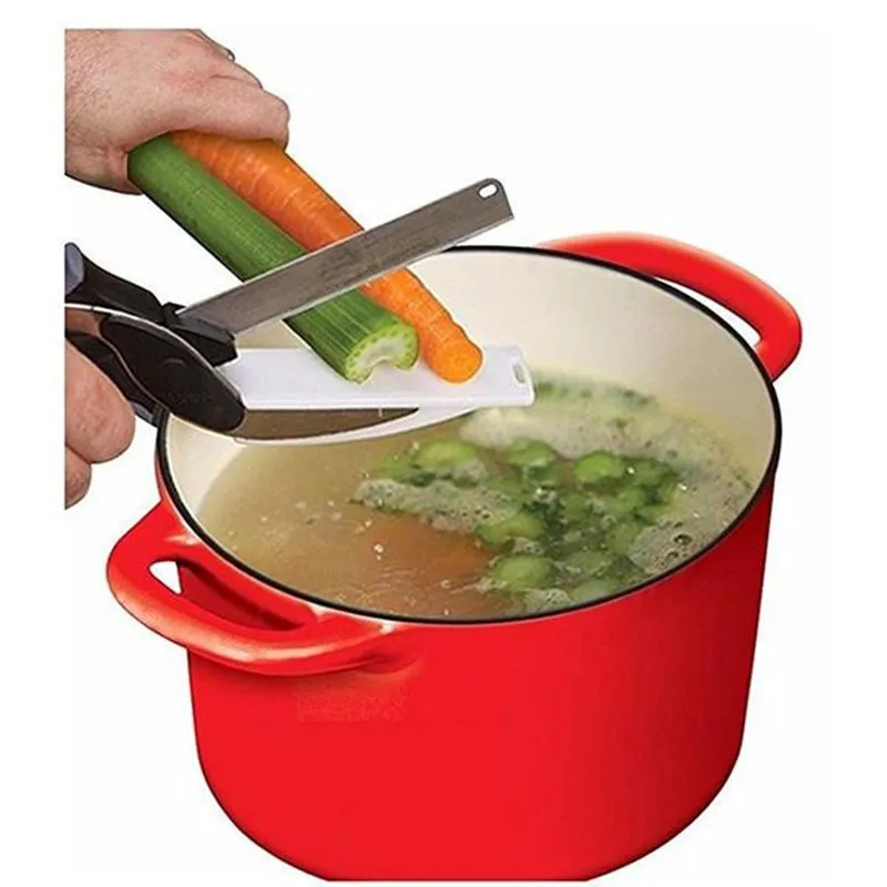 Умный резак 2 в 1 Универсальный нож Smart Chef из нержавеющей стали для мяса овощные