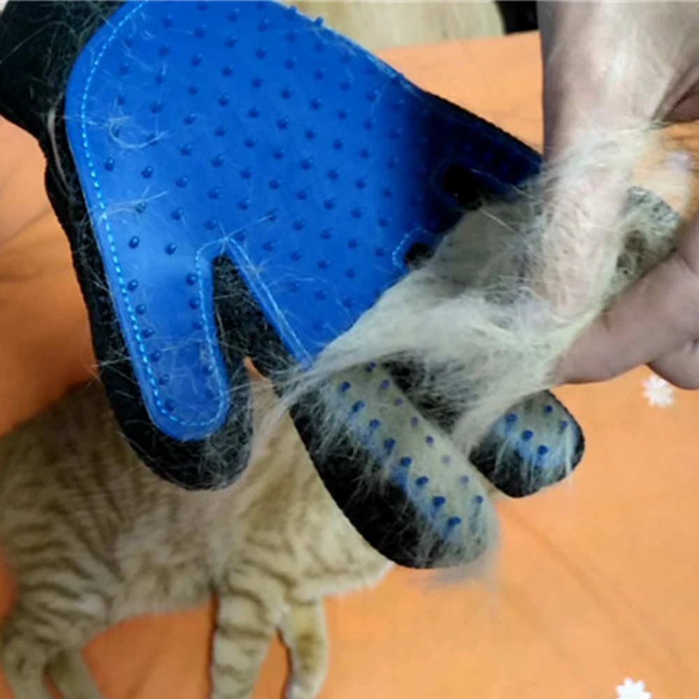 

Pet Grooming Glove for Cats Dog Brush Comb Cat Hackle Pet Deshedding Brush Glove for Animal Pet Hair Gloves for Dog Grooming