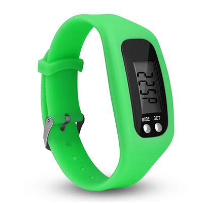 Grass Green Спортивный светодиодный цифровой браслет часы Arcrylic шагомер Бег Фитнес электронные для мальчиков и девочек Мужские Женские часы Reloj Hombre - Цвет: Grass Green