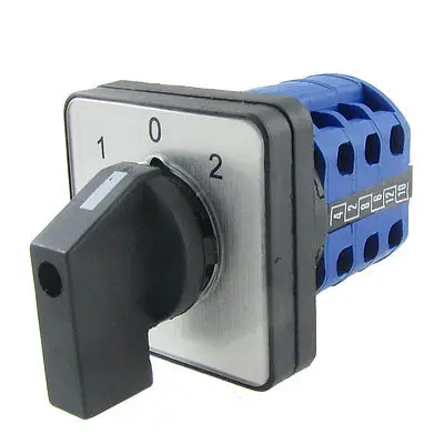 AC 380V 1.5A DC 220V 0.14A 3 положения Поворотная камера универсальный переключатель