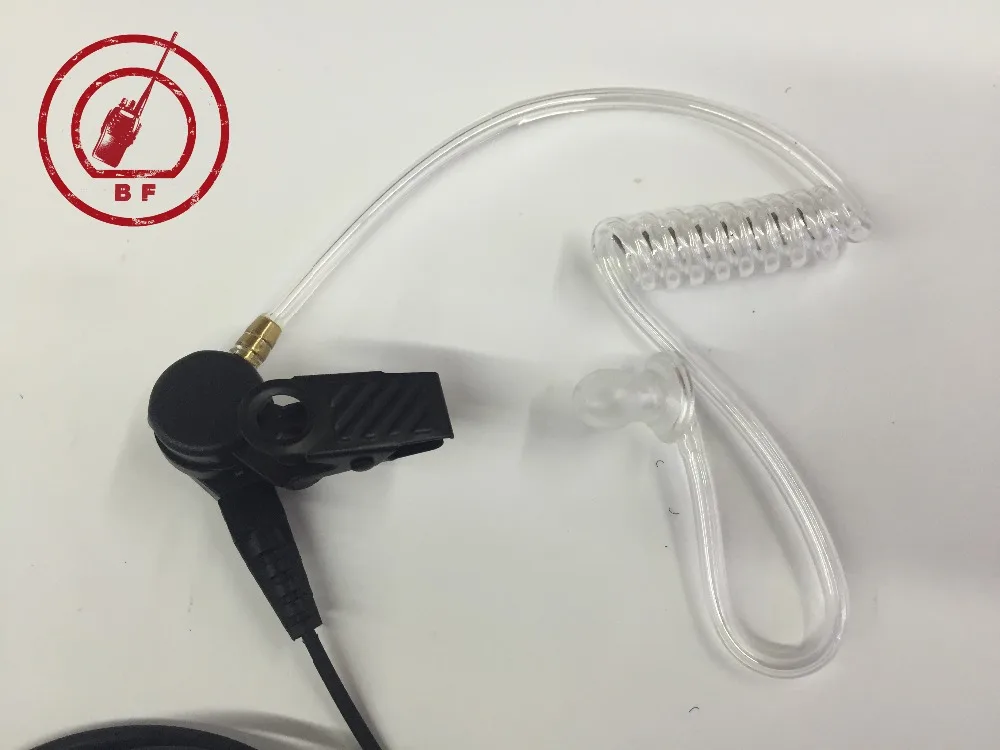 2 контакта PTT MIC шумоподавление Скрытая Акустическая трубка наушники вкладыши