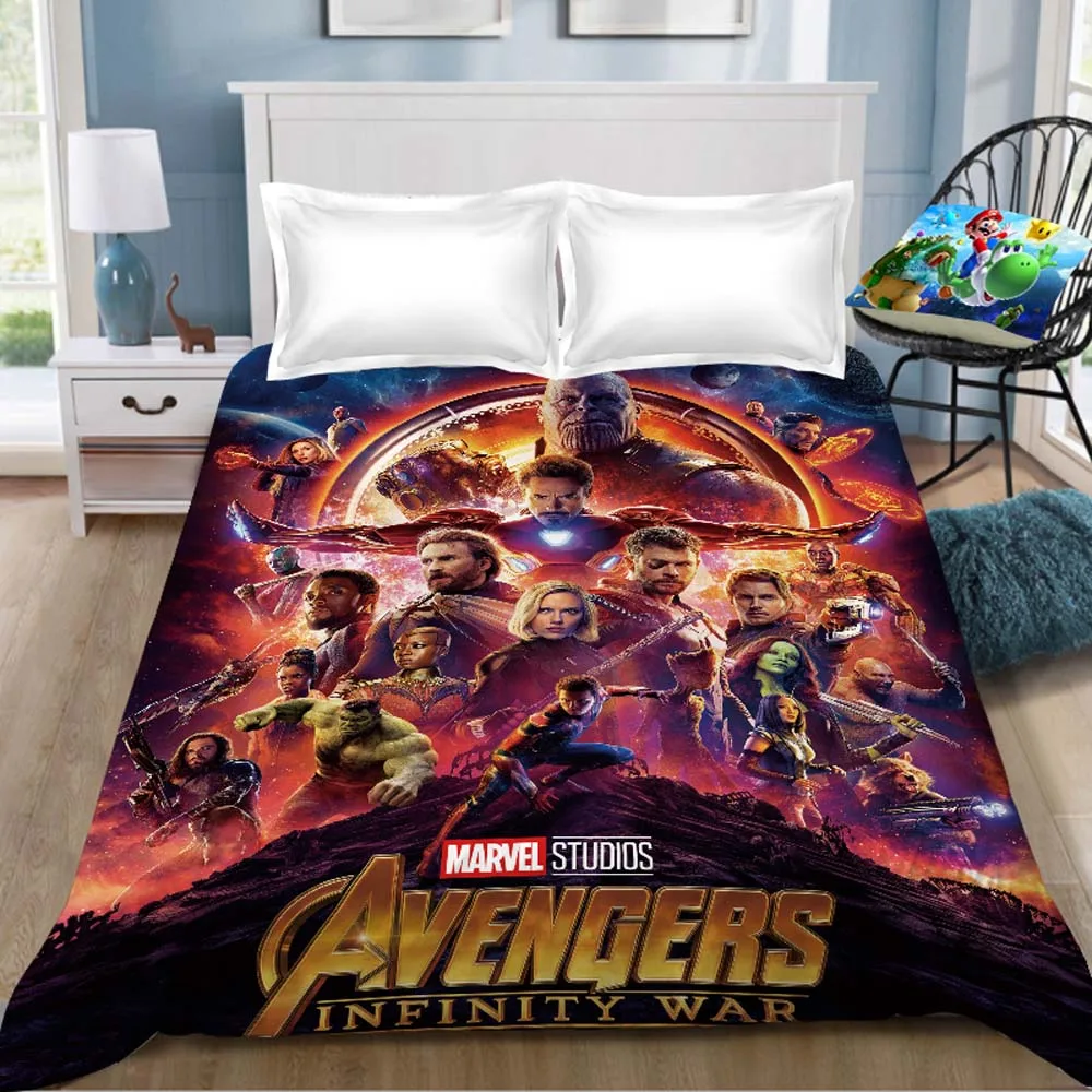 2 Простыня Marvel Мстители, Железный человек, капитан Марвел, капитан, простыня, постельное белье, покрывало, простыня(без наволочки - Цвет: 2