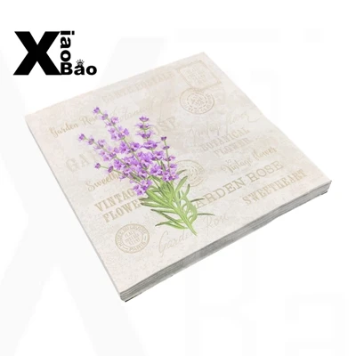 20pcs Napkins Причудливый букет цветов 20 шт. вечерние салфетки розы этикетка бутылки наклейка коробка свадебных приглашений сумка предметы для украшения дня рождения - Цвет: 20pcs Napkins