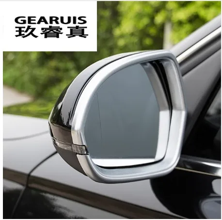 2x хромированные дверные Зеркало заднего вида рамка-декоратор Накладка для Audi A6 C7