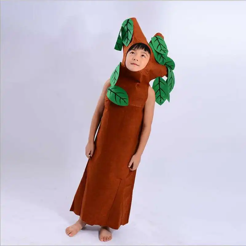 Детская одежда для представления окружающей среды Большая с деревьями платье
