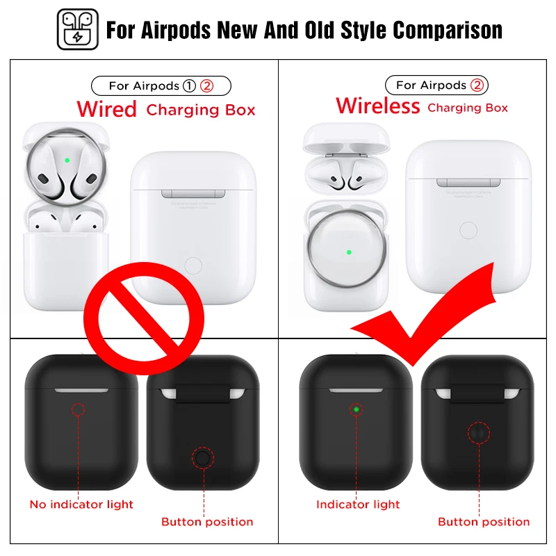 Мягкий силиконовый чехол для Apple Airpods 2 й защитный прозрачный Ультратонкий