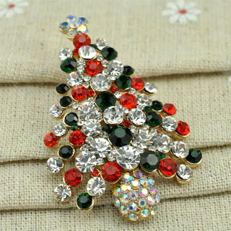 2015 Хэллоуин счастливого Нового Счастливого Рождества броши красочные блестящие