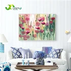 1 панель, абстрактная Акварельная живопись, Картина на холсте, Настенный декор, акварельная Цветочная живопись, домашний декор, без рамы