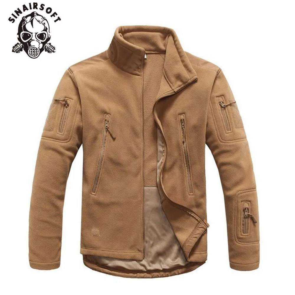 SINAIRSOFT зимняя куртка Военная Тактическая уличная Мягкая флисовая Теплая мужская