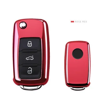 ТПУ чехол для автомобильного ключа VW Golf Bora Jetta POLO GOLF Passat Skoda Octavia A5 Fabia SEAT Ibiza