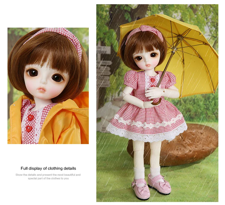 BJD одежда 1/6 для Littlefee или LCC тело хлопок конфеты милое платье красивая кукла наряд OUENEIFS кукла аксессуары