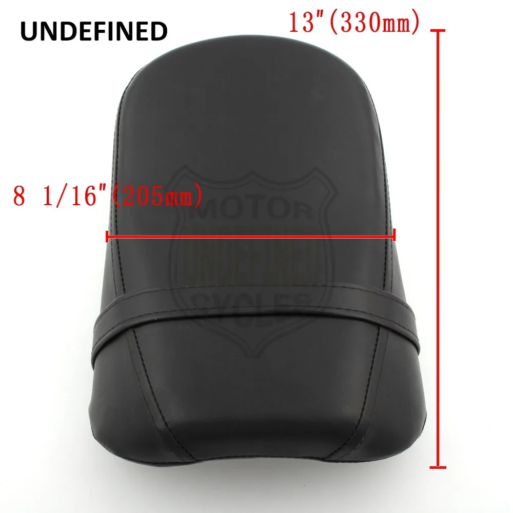 Нечеткое черное кожаное кресло для мотоцикла кафе ПАССАЖИРСКОЕ СИДЕНЬЕ Kawasaki Vulcan