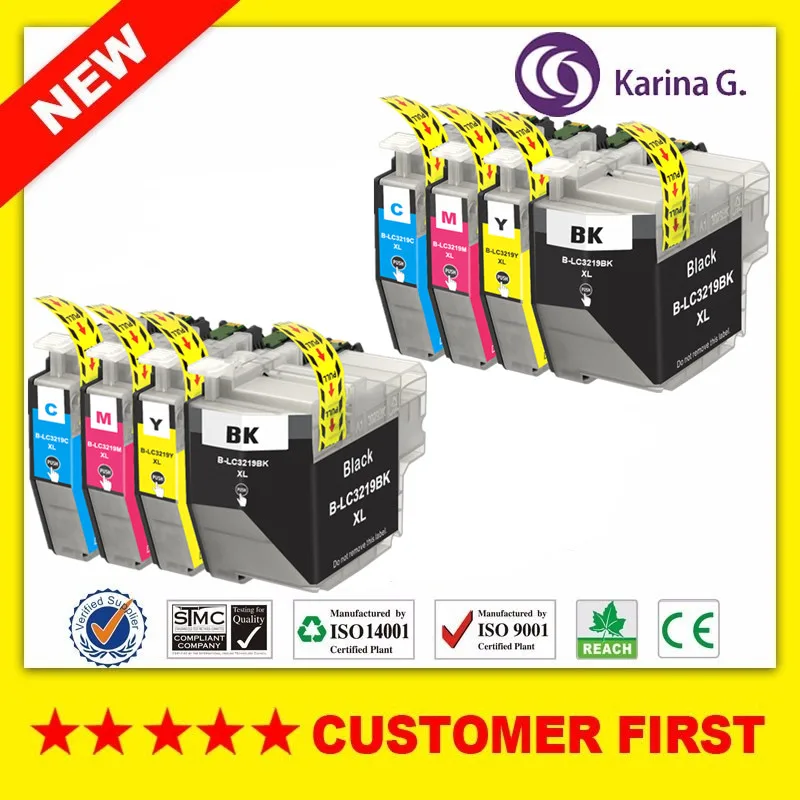 Comaptible чернильный картридж для Brother LC3219 LC3219XL MFC J5330DW J5930DW J6530DW J6930DW J6935DW|Чернильные