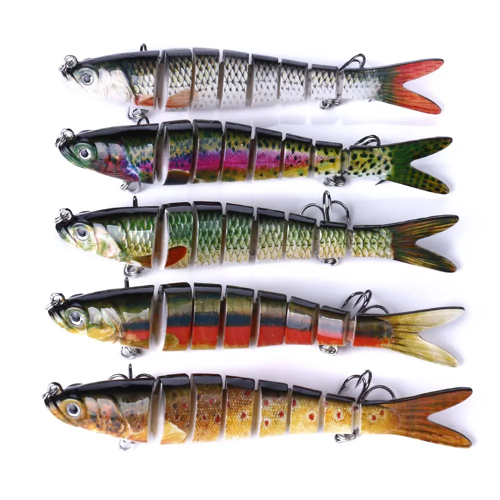 

14mm 27g Sinking Wobblers 8 Segments Fishing Lures Multi Jointed Swimbait Hard Bait Fishing Tackle For Bass Isca Crankbait