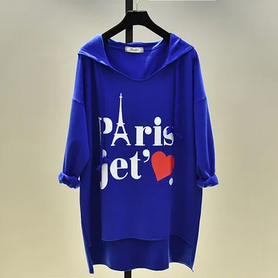 Женская футболка из хлопка повседневная трикотажная длинная одежда с длинным